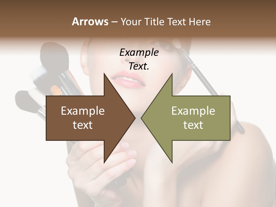 Copy Space Blusher Hold PowerPoint Template