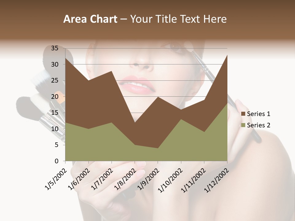Copy Space Blusher Hold PowerPoint Template