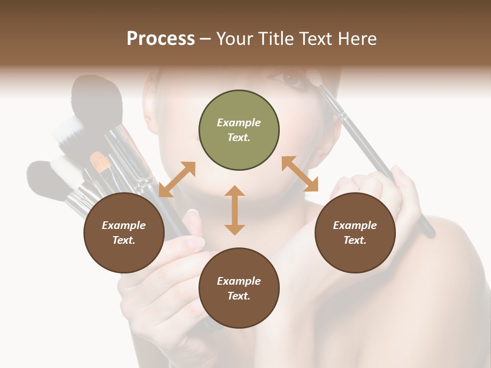 Copy Space Blusher Hold PowerPoint Template