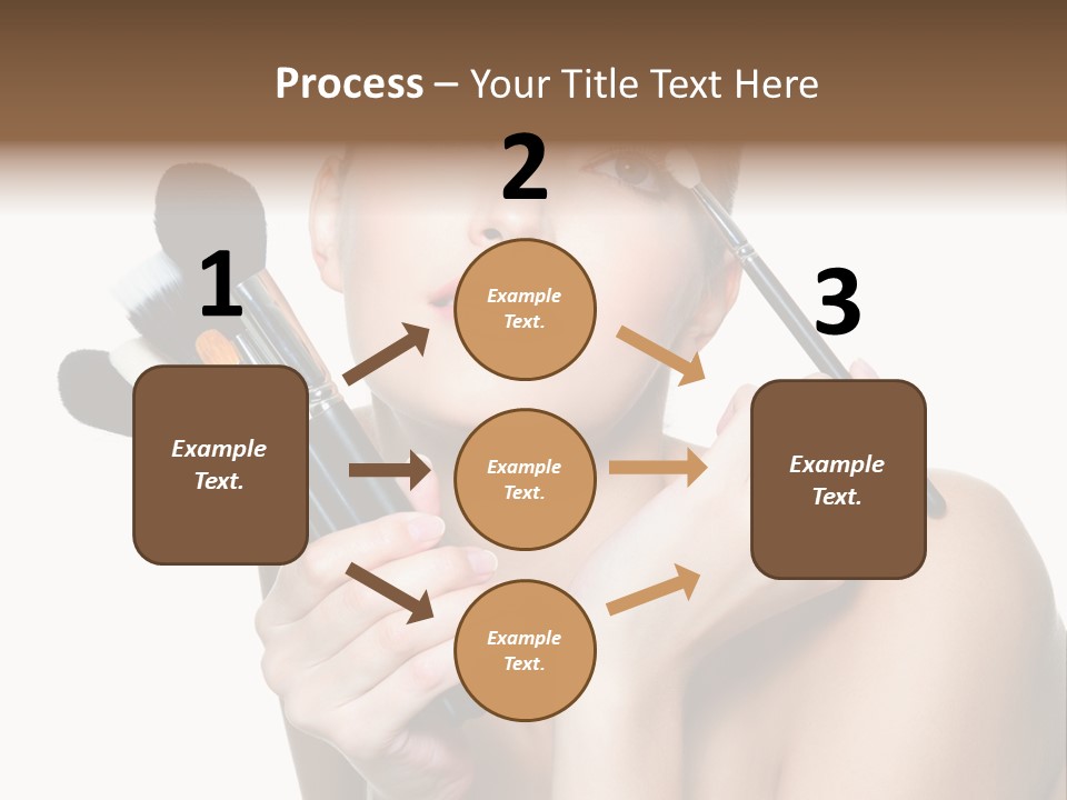 Copy Space Blusher Hold PowerPoint Template