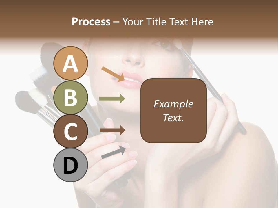 Copy Space Blusher Hold PowerPoint Template