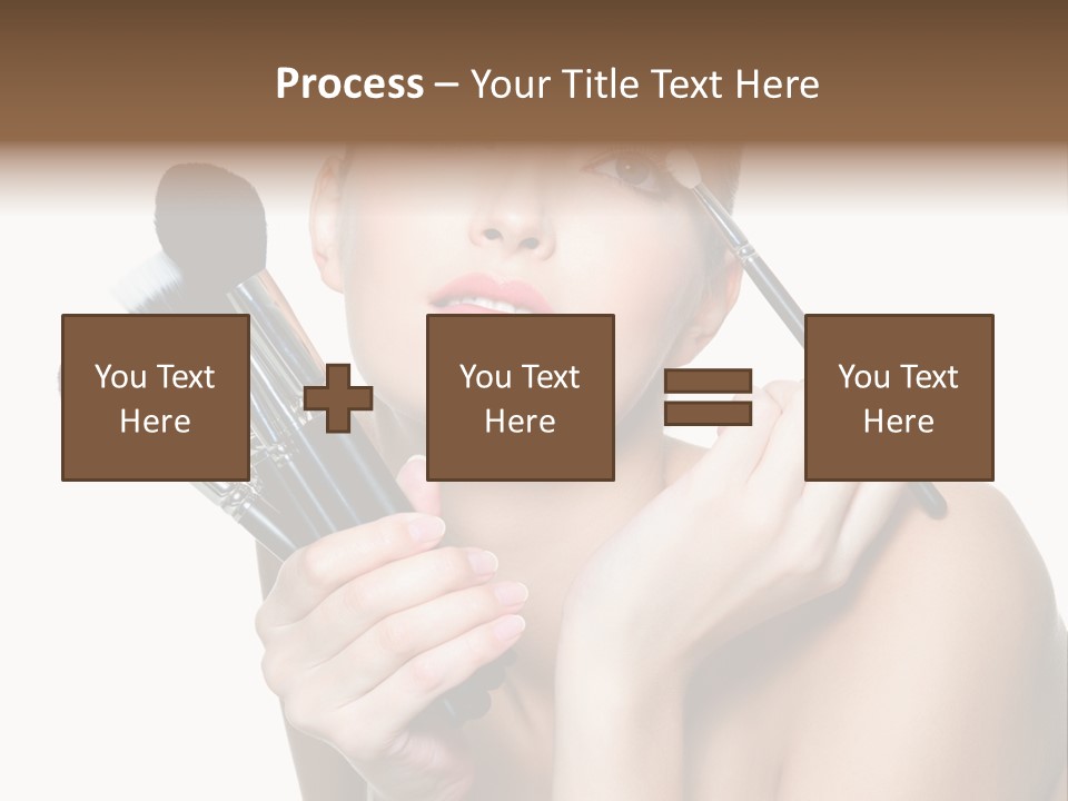 Copy Space Blusher Hold PowerPoint Template