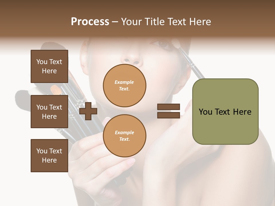 Copy Space Blusher Hold PowerPoint Template