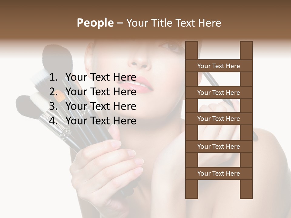 Copy Space Blusher Hold PowerPoint Template