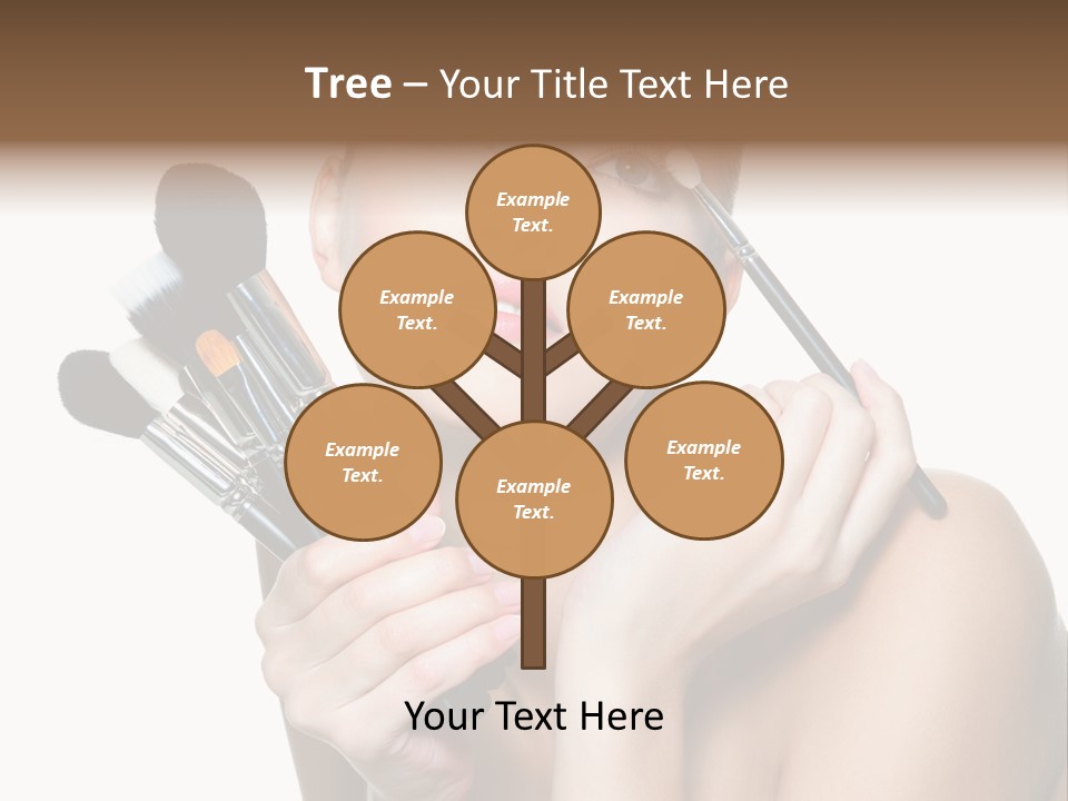 Copy Space Blusher Hold PowerPoint Template