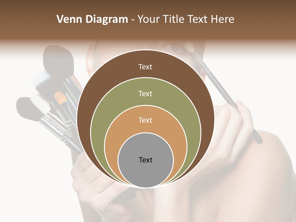 Copy Space Blusher Hold PowerPoint Template