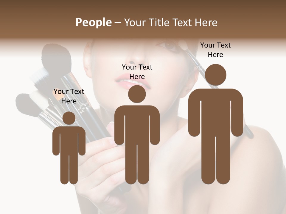 Copy Space Blusher Hold PowerPoint Template