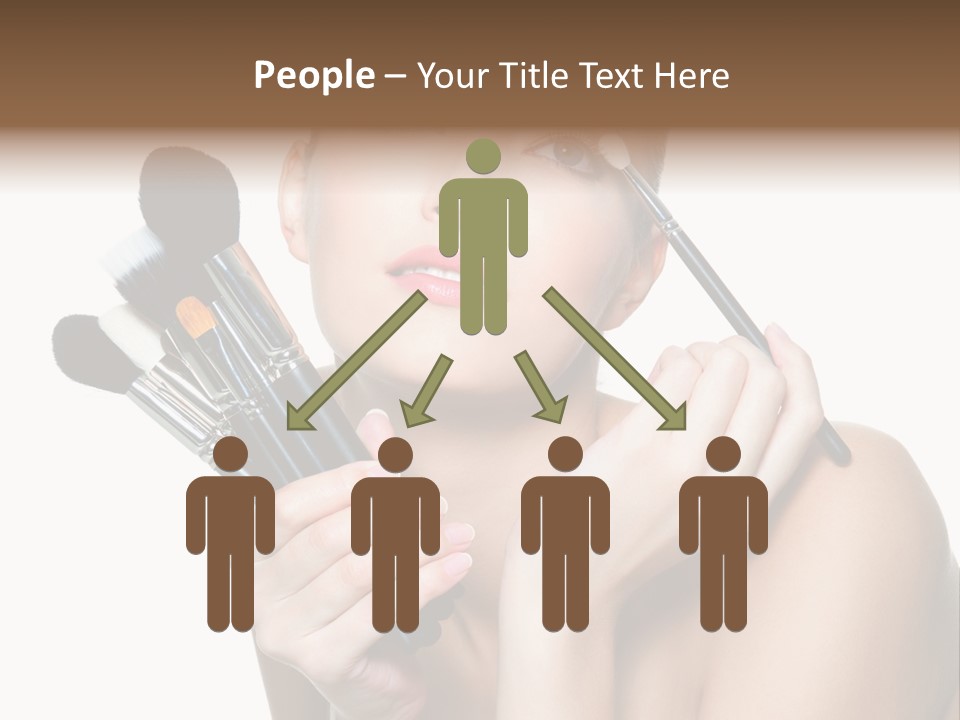 Copy Space Blusher Hold PowerPoint Template