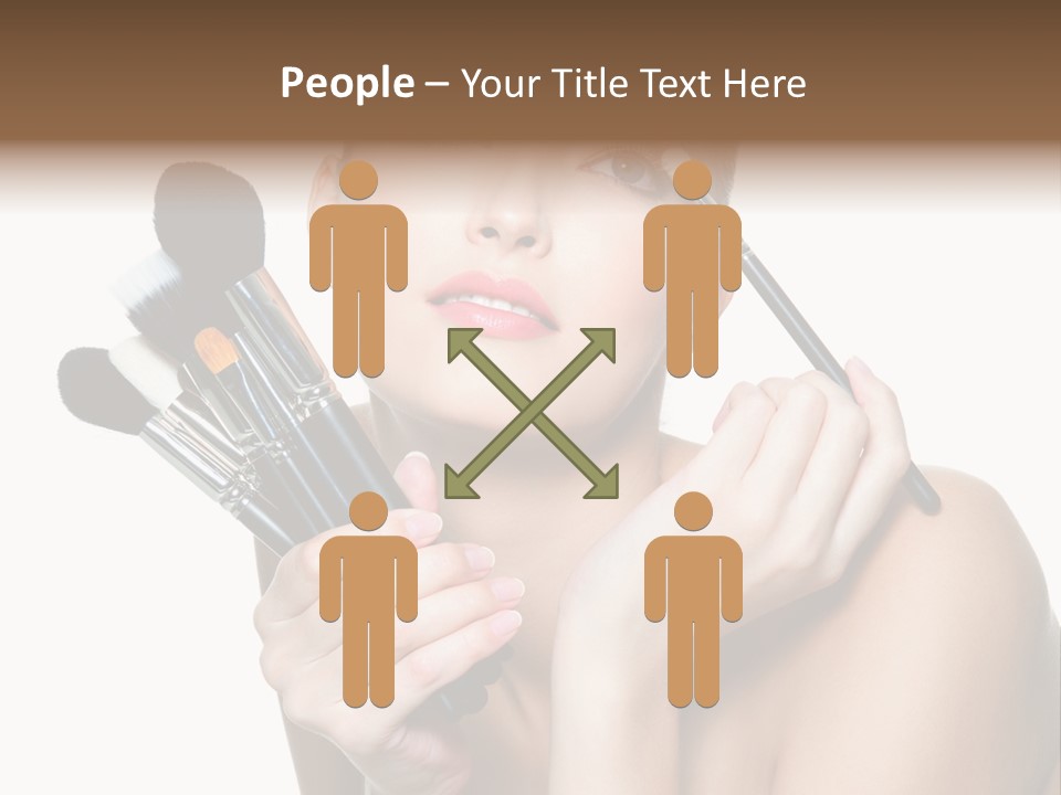 Copy Space Blusher Hold PowerPoint Template