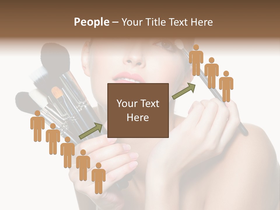 Copy Space Blusher Hold PowerPoint Template