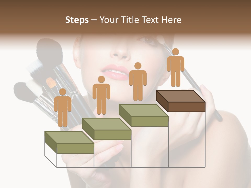Copy Space Blusher Hold PowerPoint Template