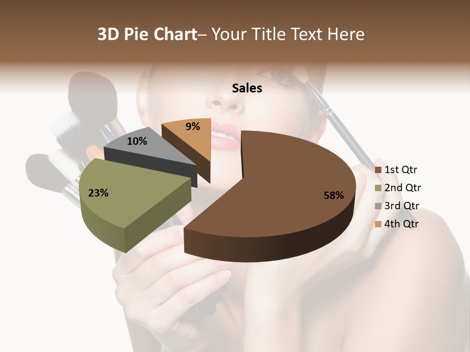 Copy Space Blusher Hold PowerPoint Template