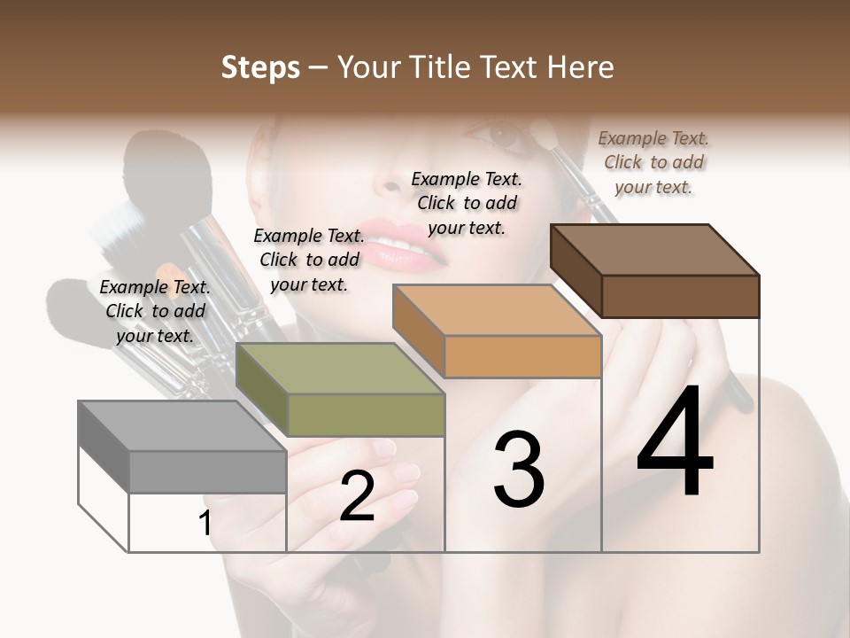 Copy Space Blusher Hold PowerPoint Template