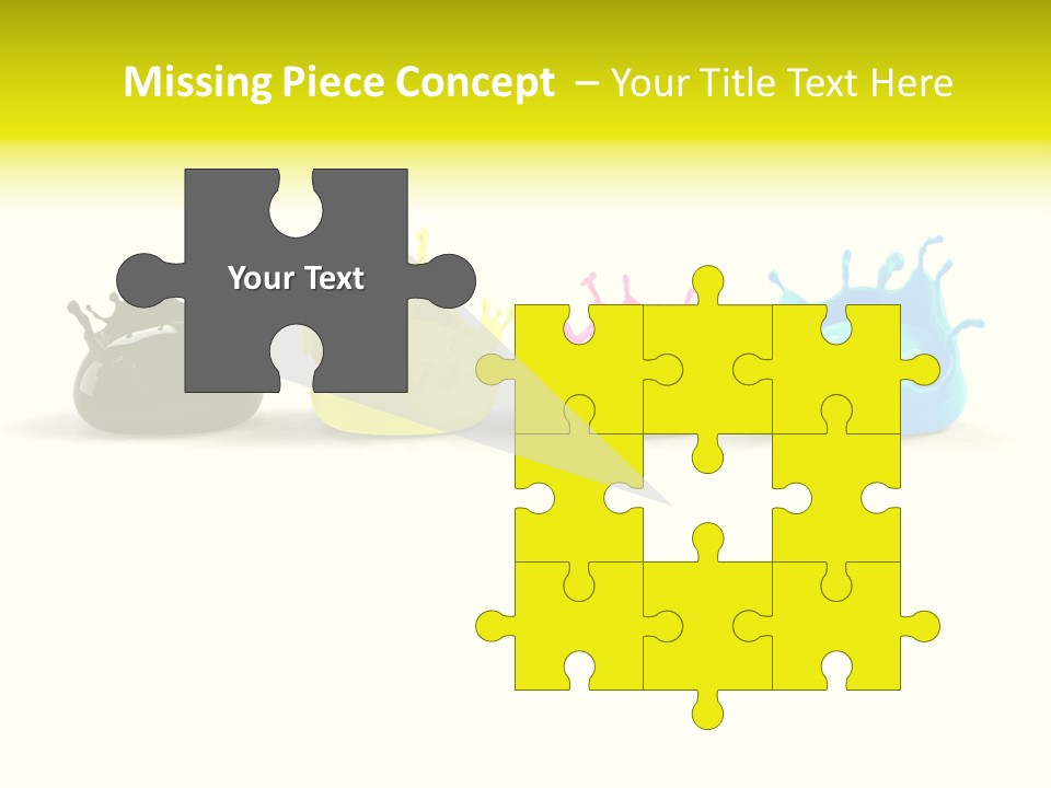 Painter Symbol Colour PowerPoint Template