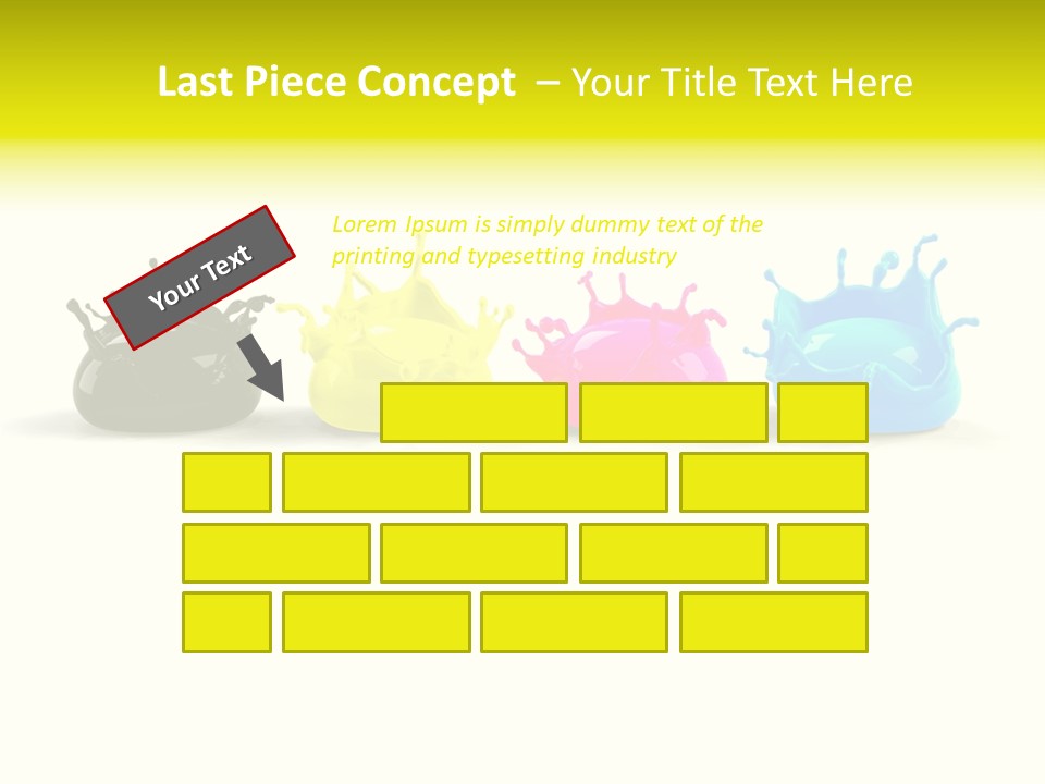 Painter Symbol Colour PowerPoint Template