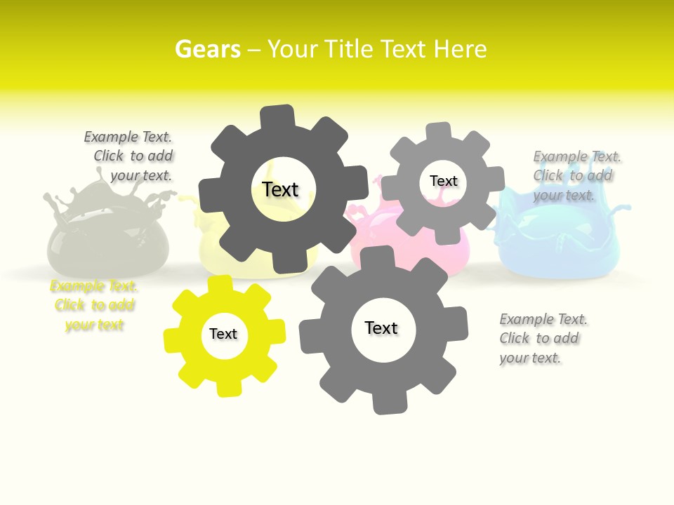 Painter Symbol Colour PowerPoint Template