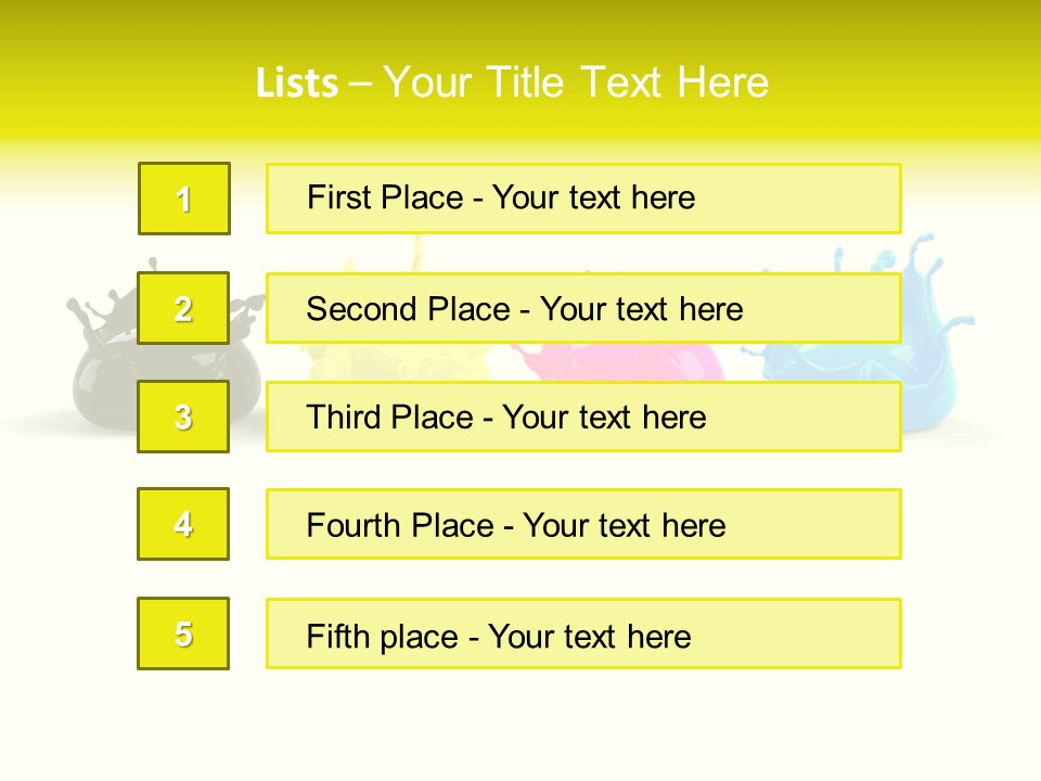 Painter Symbol Colour PowerPoint Template