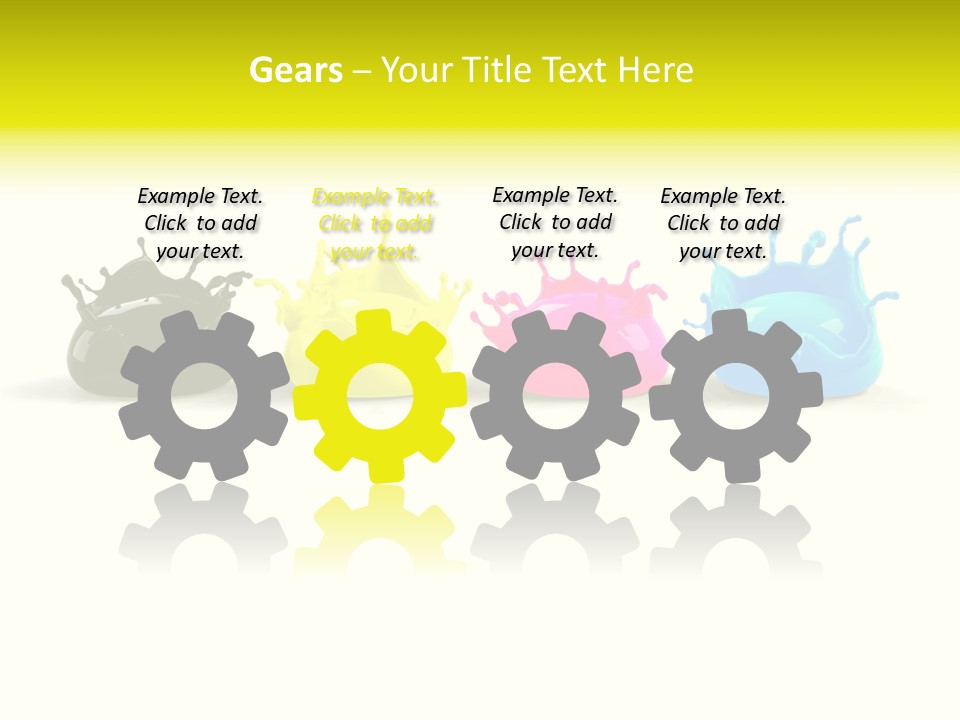 Painter Symbol Colour PowerPoint Template