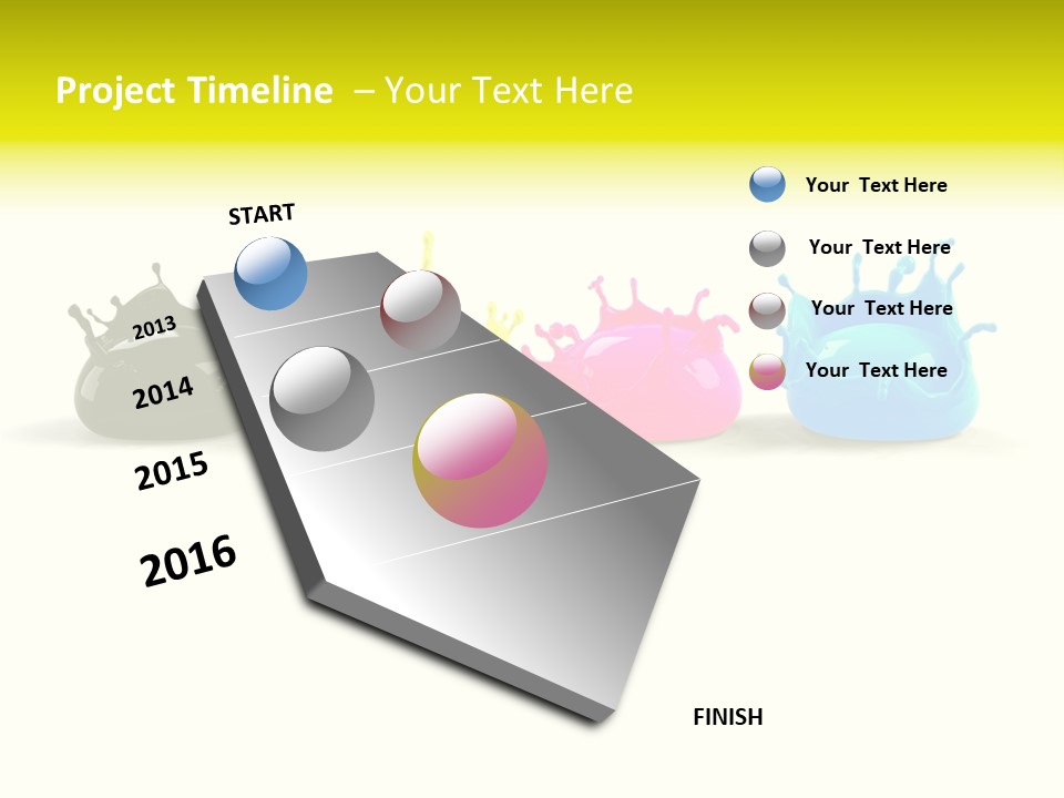 Painter Symbol Colour PowerPoint Template