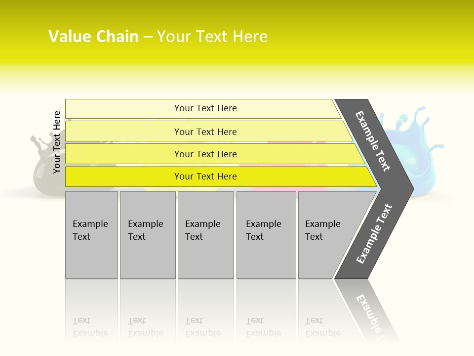 Painter Symbol Colour PowerPoint Template