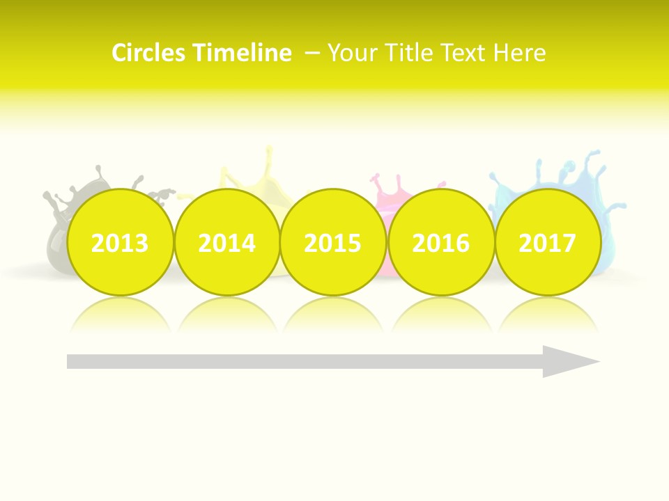 Painter Symbol Colour PowerPoint Template