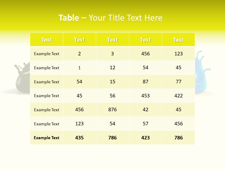 Painter Symbol Colour PowerPoint Template