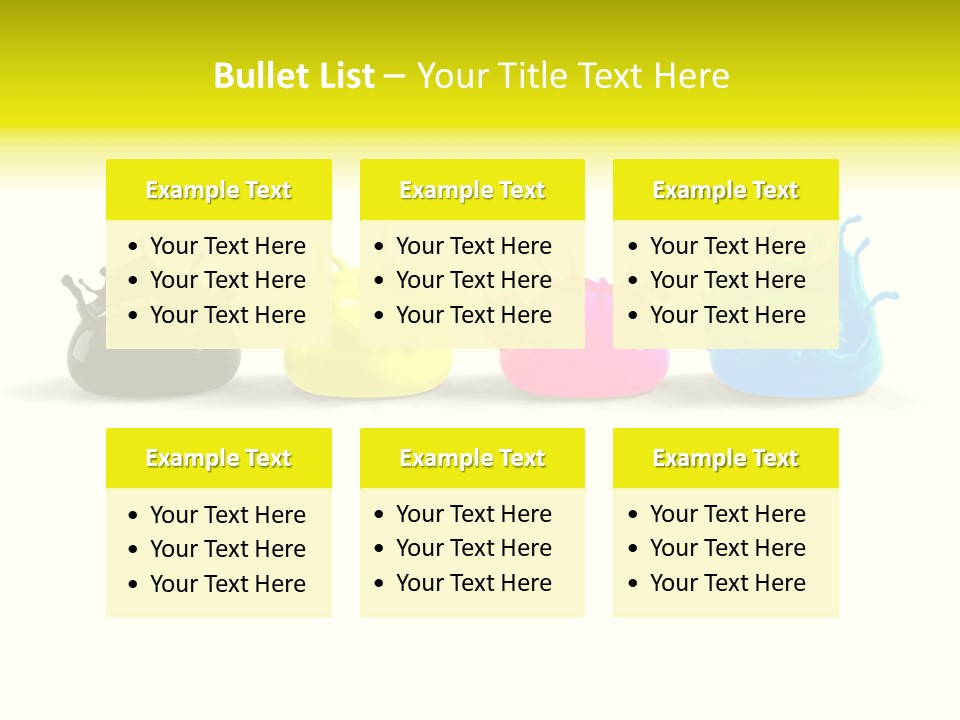 Painter Symbol Colour PowerPoint Template