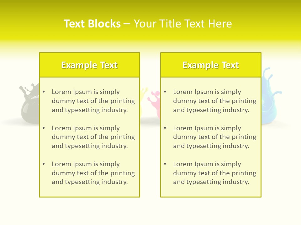Painter Symbol Colour PowerPoint Template