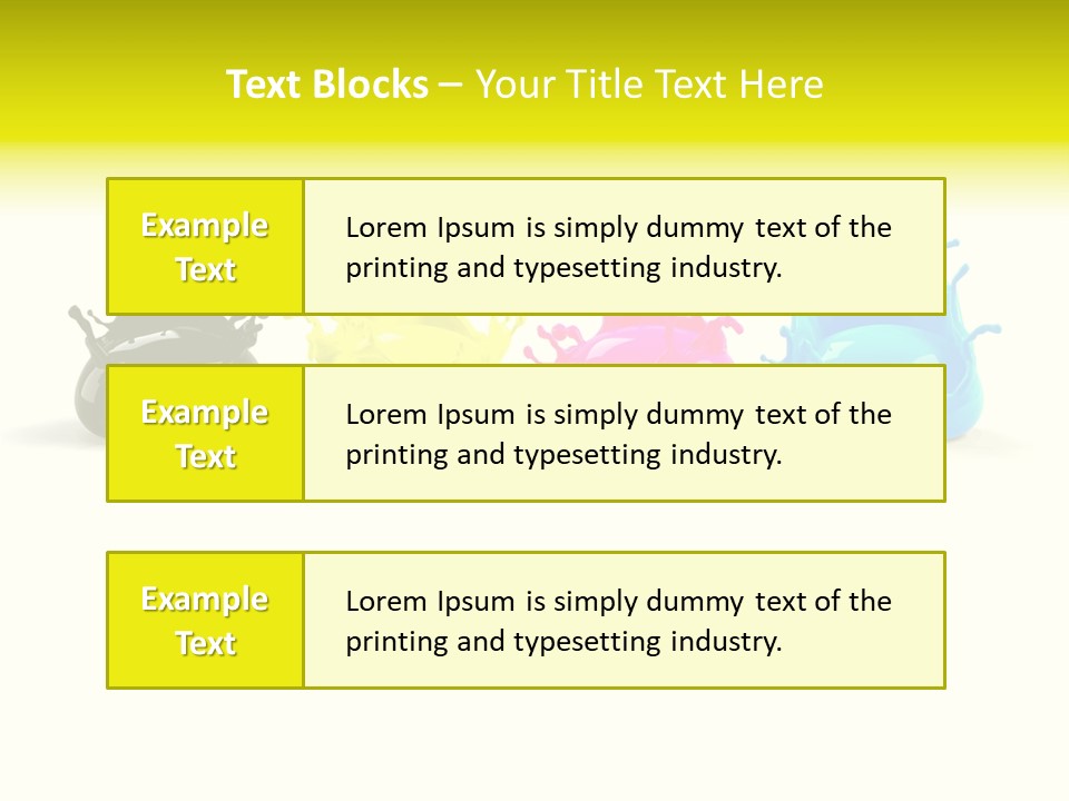 Painter Symbol Colour PowerPoint Template