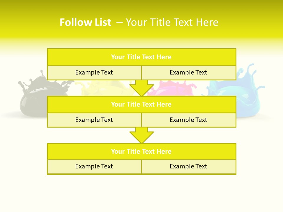 Painter Symbol Colour PowerPoint Template