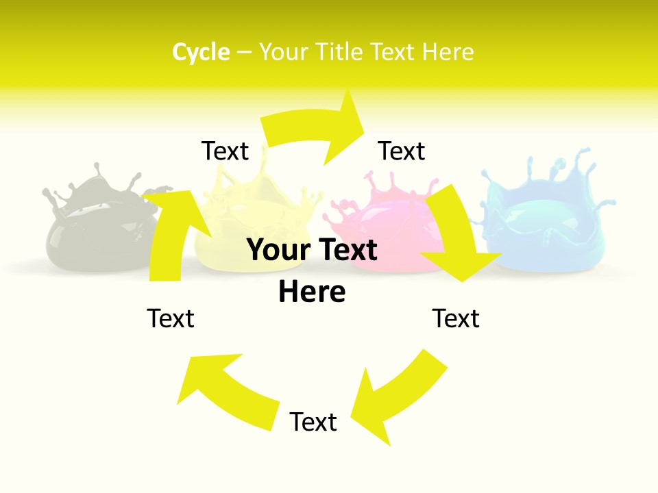 Painter Symbol Colour PowerPoint Template