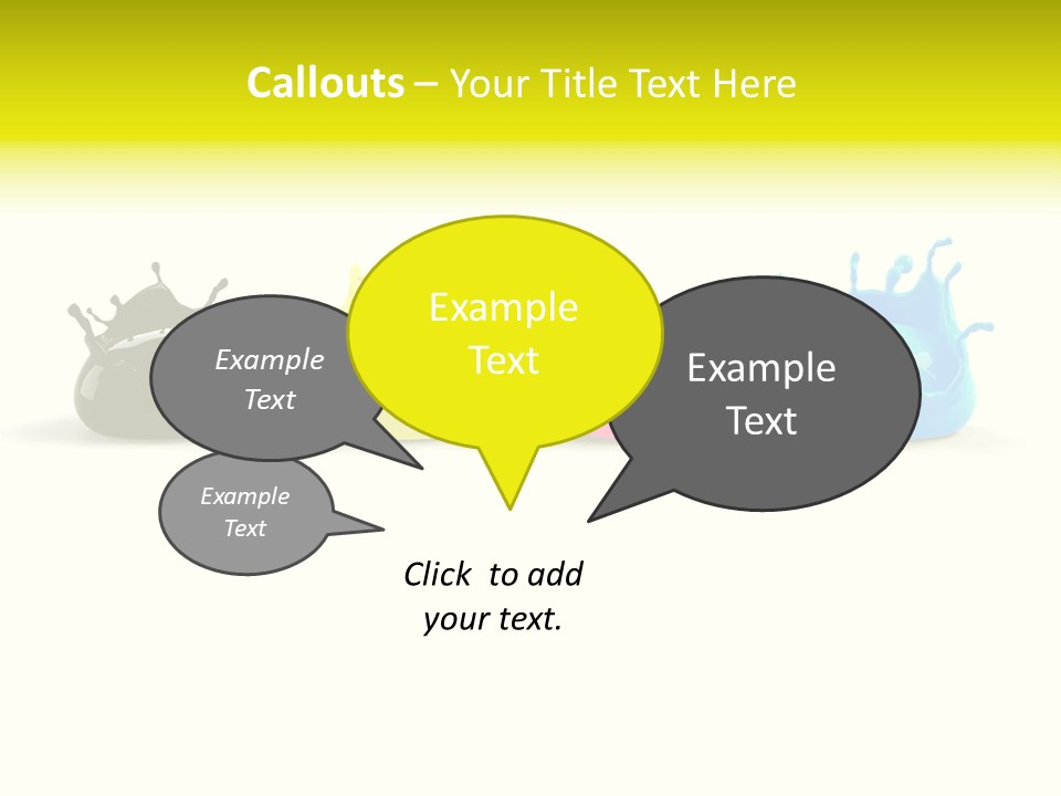 Painter Symbol Colour PowerPoint Template