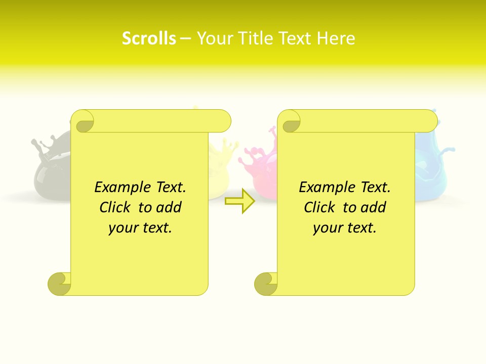 Painter Symbol Colour PowerPoint Template