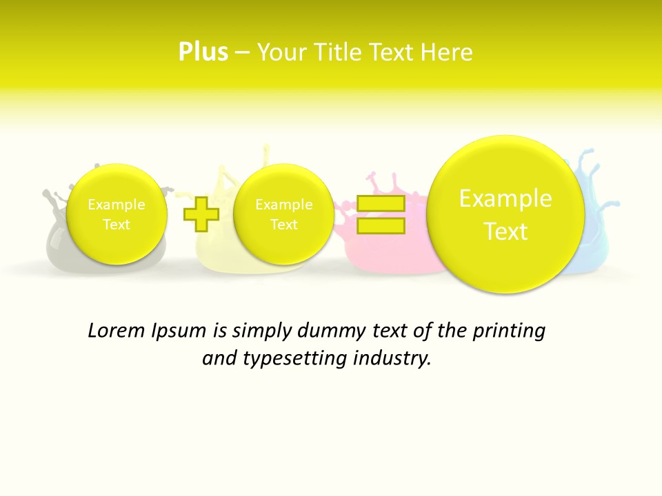 Painter Symbol Colour PowerPoint Template