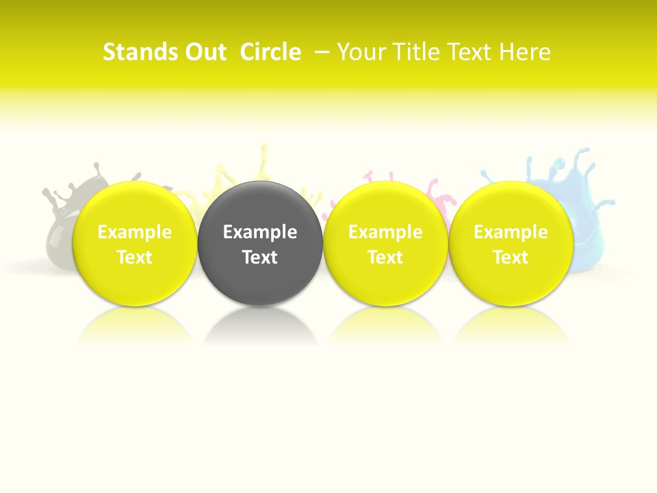 Painter Symbol Colour PowerPoint Template