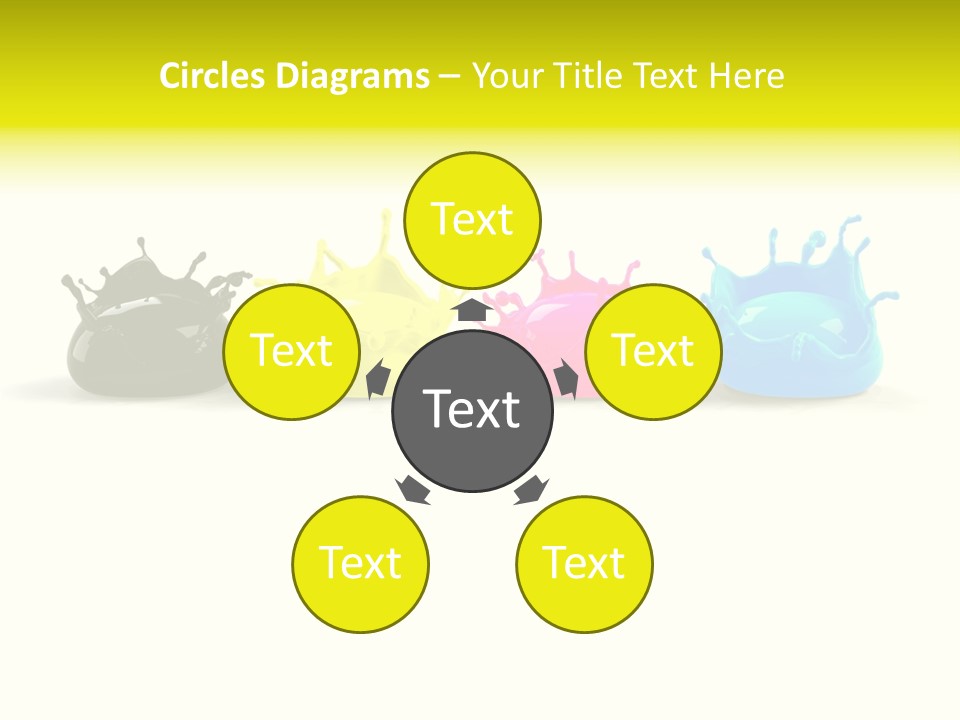 Painter Symbol Colour PowerPoint Template