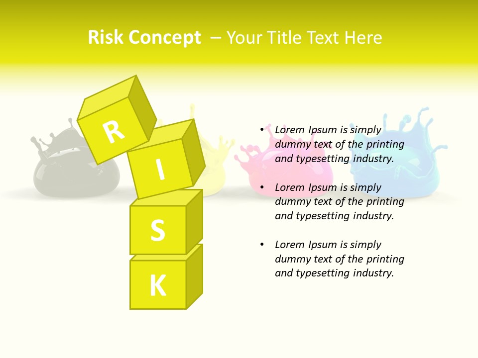 Painter Symbol Colour PowerPoint Template