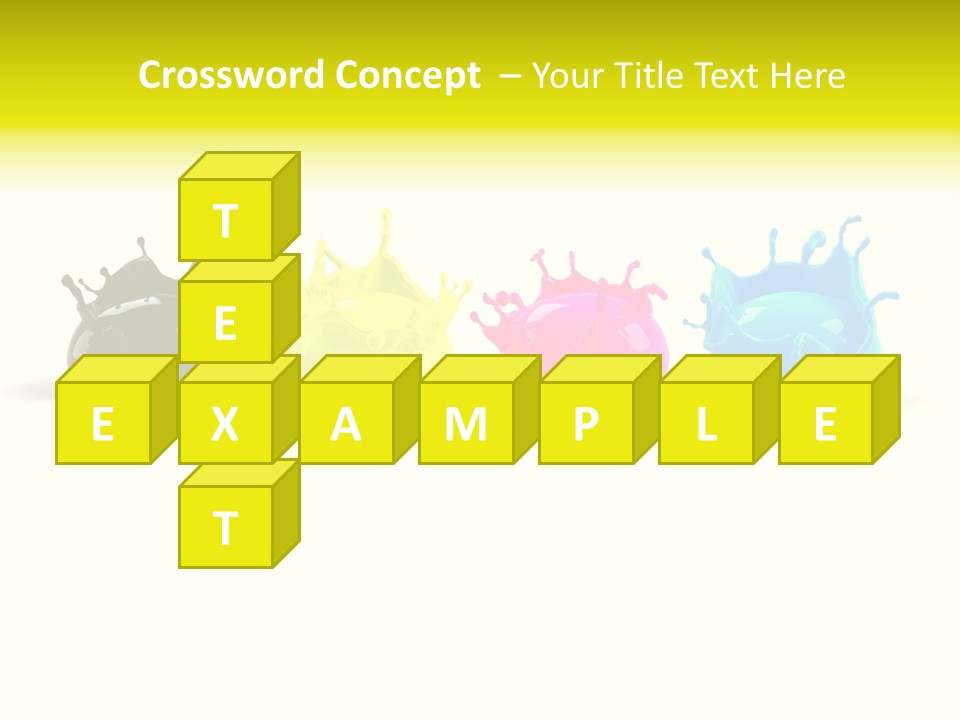 Painter Symbol Colour PowerPoint Template