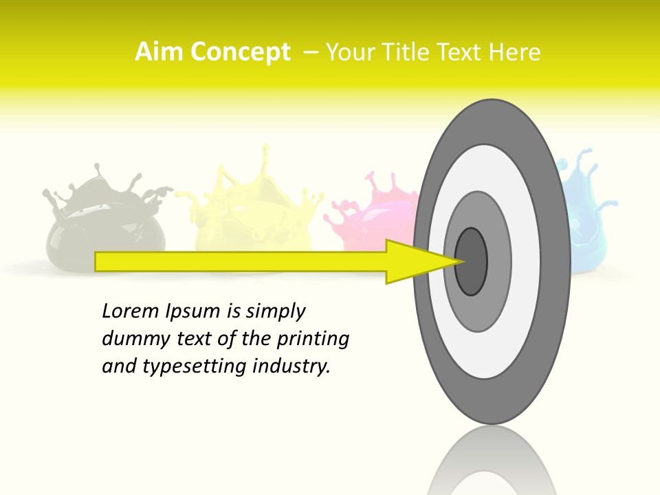 Painter Symbol Colour PowerPoint Template