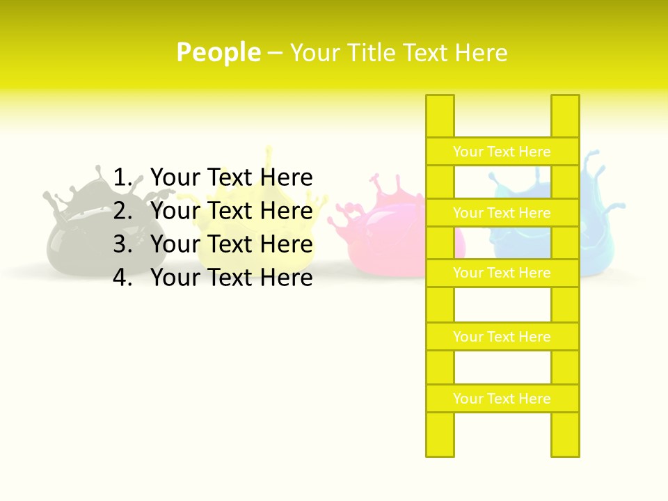 Painter Symbol Colour PowerPoint Template