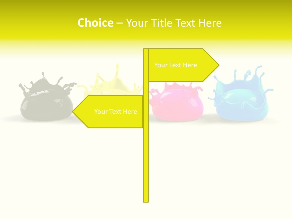 Painter Symbol Colour PowerPoint Template