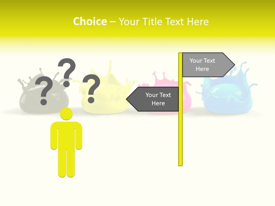 Painter Symbol Colour PowerPoint Template
