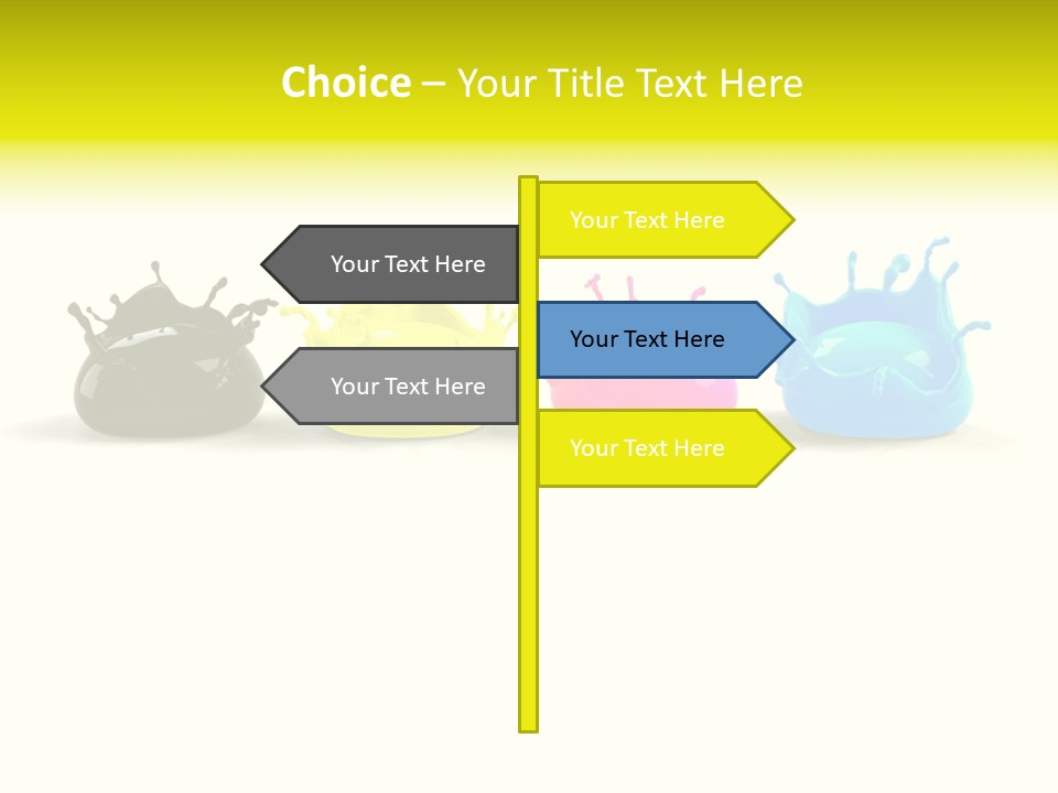 Painter Symbol Colour PowerPoint Template