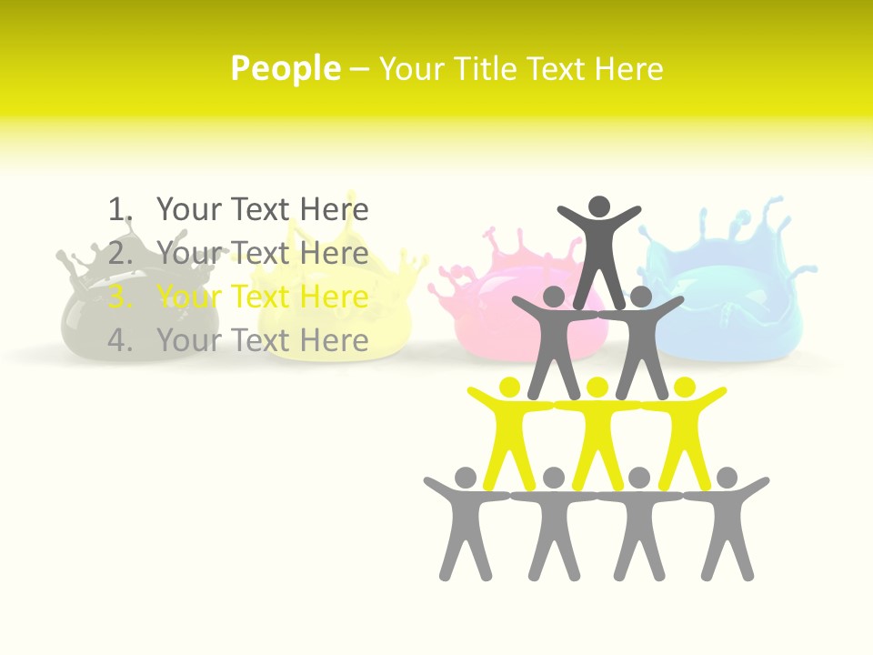 Painter Symbol Colour PowerPoint Template