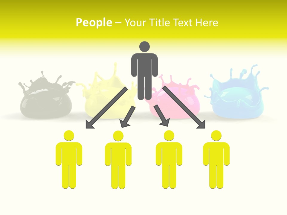 Painter Symbol Colour PowerPoint Template