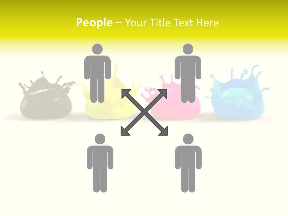 Painter Symbol Colour PowerPoint Template