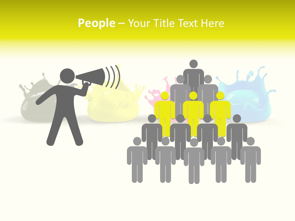 Painter Symbol Colour PowerPoint Template