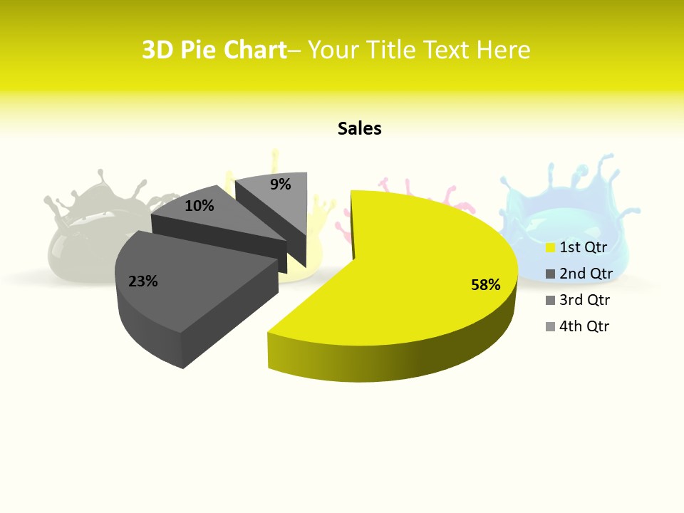 Painter Symbol Colour PowerPoint Template