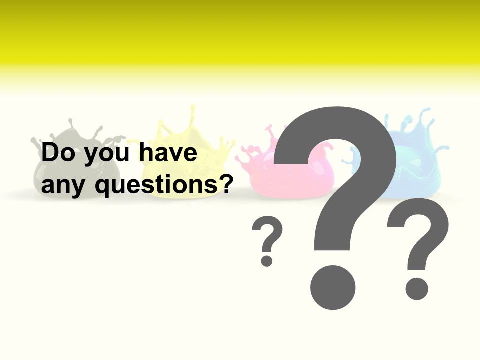 Painter Symbol Colour PowerPoint Template