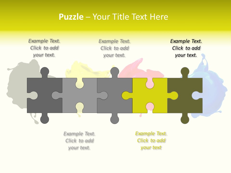 Print Shop Black Creativity PowerPoint Template